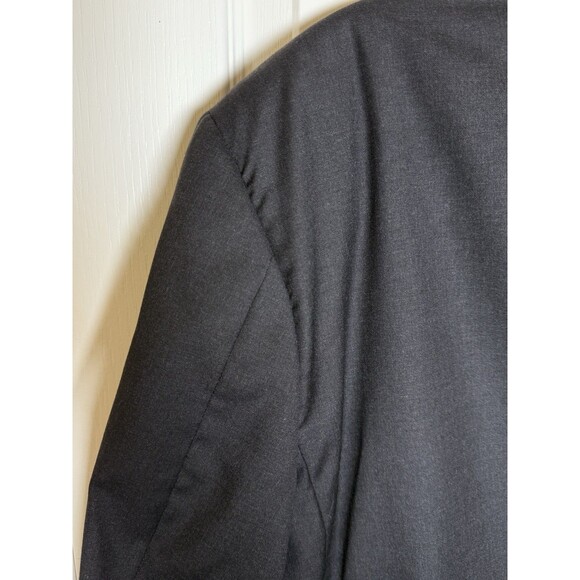 Gieves & Hawkes Blazer 44R 100% Wool Jacket Men’s Very Dark Gray/Black - Picture 3 of 7